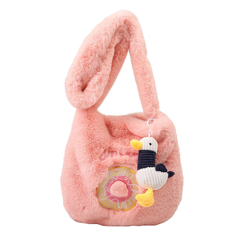 Donut Plush Casual Cute Crossbody Bag For Women