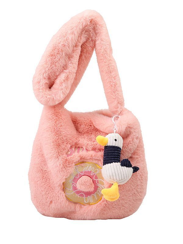 Donut Plush Casual Cute Crossbody Bag For Women